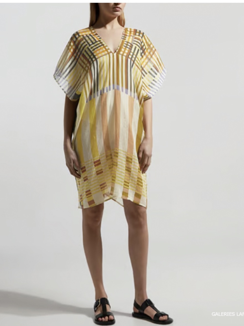 Mapoesie Ellia Arrhythmic Striped Dress Beach Coverup OS